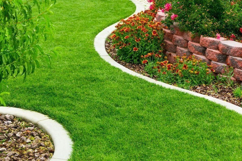 Clarksville lawn and landscape border detail
